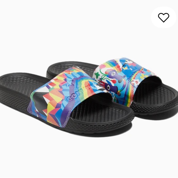 Converse All Star Rainbow Pride Slides - Picture 6 of 13
